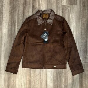 A Emporio Confezioni Italian Leather Suede Jacket - Medium